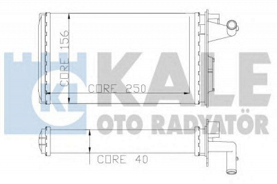 KALE OTO RADYATOR 116600 -  Теплообменник, отопление салона